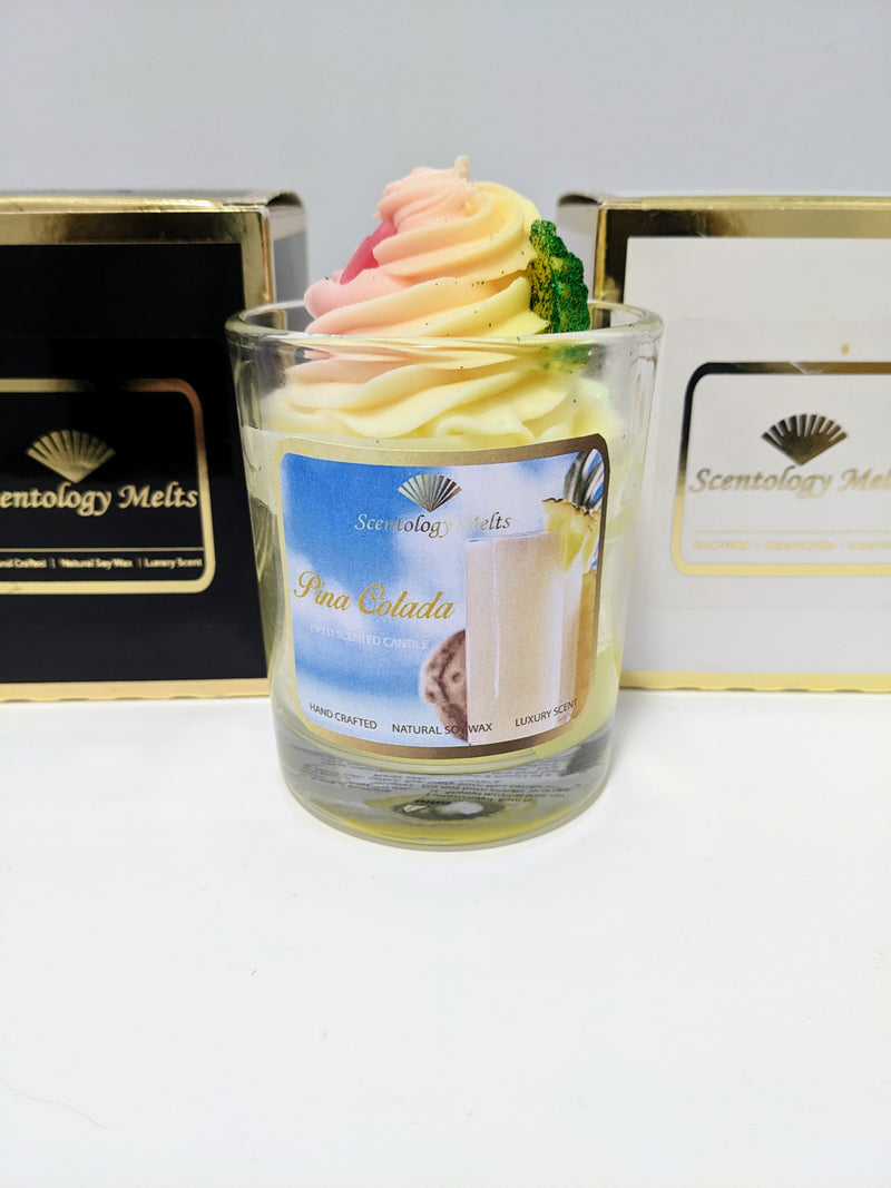 PINA COLADA PIPED CANDLE