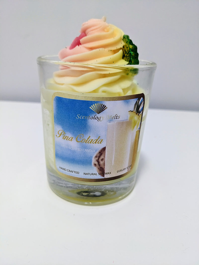 PINA COLADA PIPED CANDLE