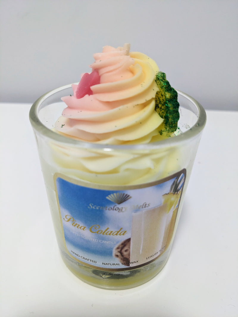 PINA COLADA PIPED CANDLE