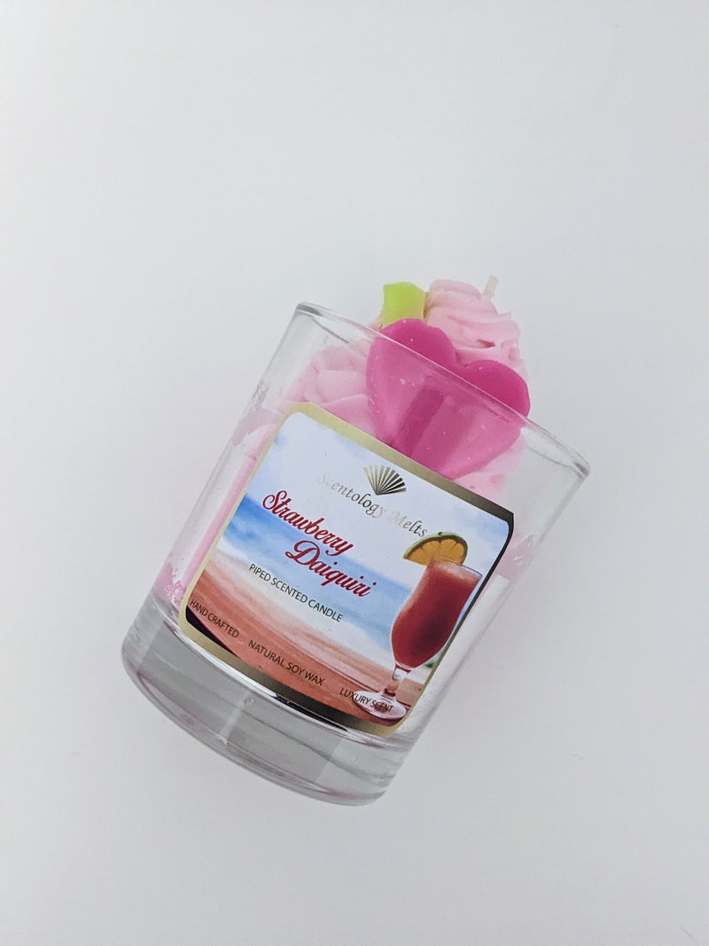 STRAWBERRY DAIQUIRI PIPED CANDLE